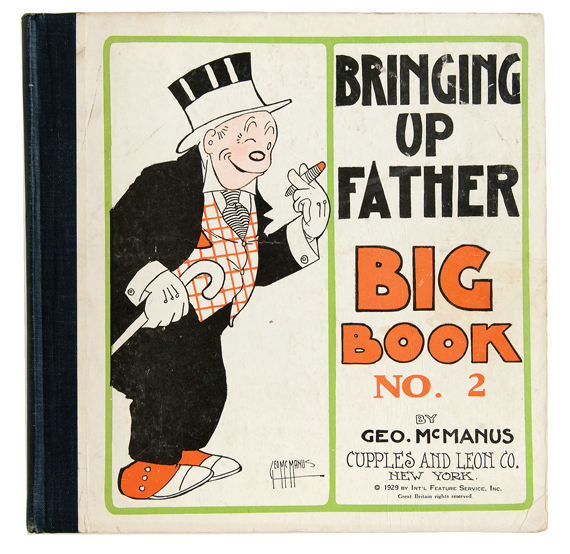 Hake S “bringing Up Father The Big Book No 2” Scarce Hardcover Platinum Age Comic Book