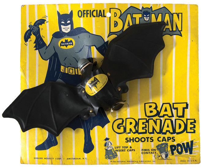 Hake's - “OFFICIAL BATMAN BAT GRENADE.”