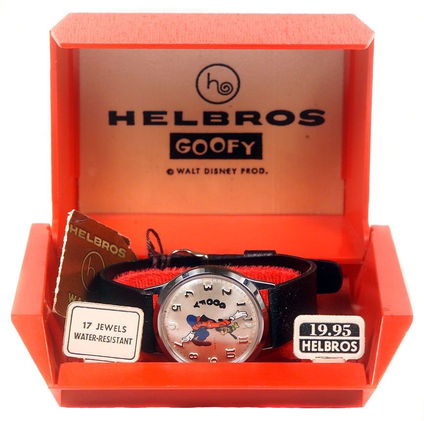 Helbros goofy hot sale backwards watch