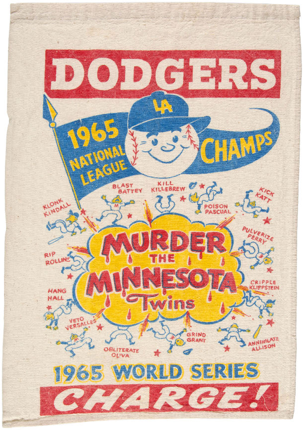 1965 LOS ANGELES DODGERS Print Vintage Baseball Poster 