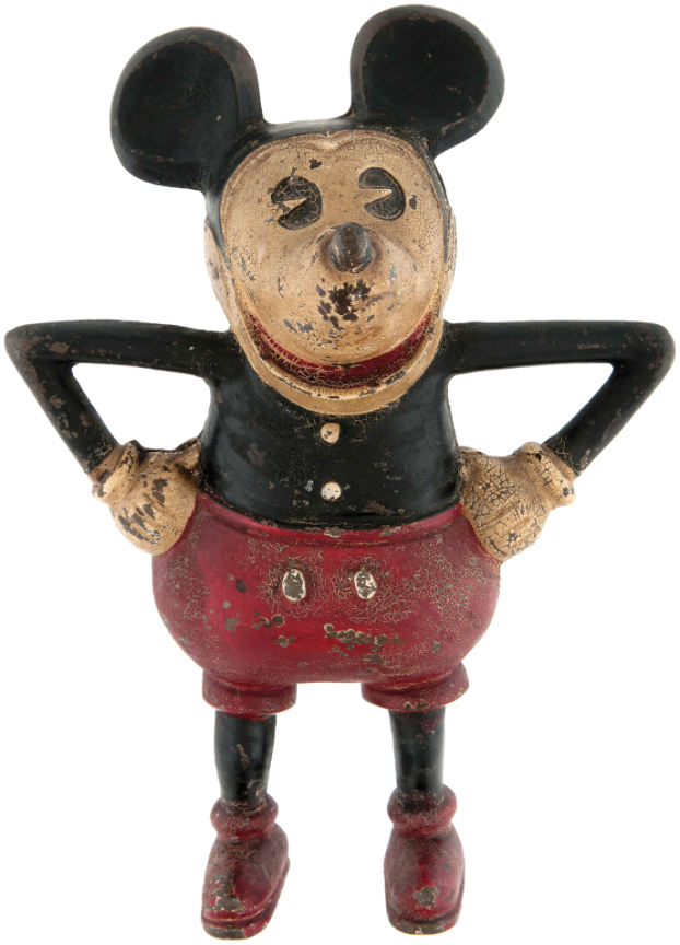 cast iron mickey mouse figurine