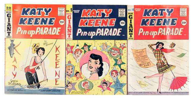 Hake's - “katy Keene Pin-up Parade” Comic Book Trio.