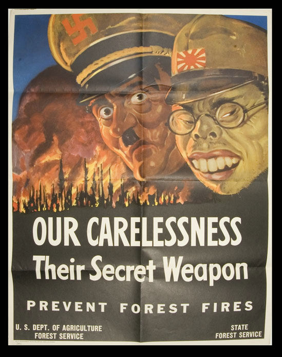 Hake's - WWII CARELESS TALK/CARELESSNESS POSTERS WITH HITLER/TOJO.