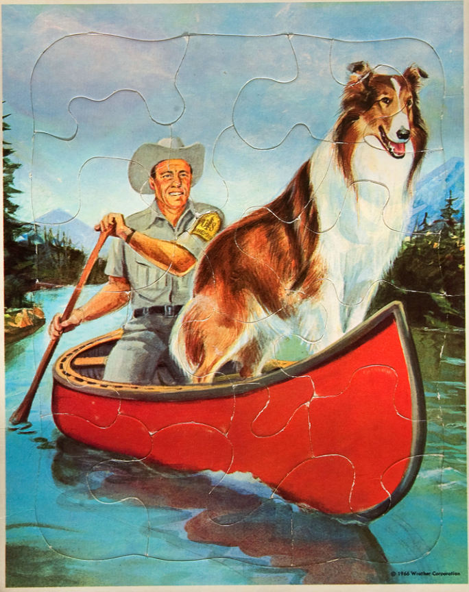 Hakes Lassie Frame Tray Puzzles Boxed Set 