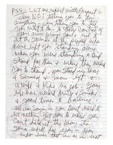 Hake's - CHARLES MANSON HAND-WRITTEN LETTER FROM PRISON.