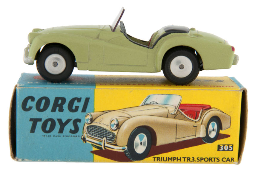 corgi diecast triumph tr3a model car