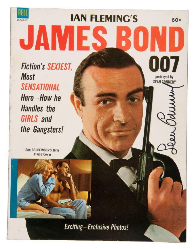 Hake's - "IAN FLEMING'S JAMES BOND 007"- SEAN CONNERY SIGNED MAGAZINE.