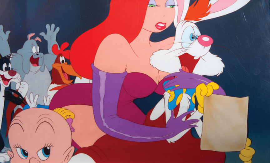 Hake's - WHO FRAMED ROGER RABBIT LARGE FRAMED MULTI-CHARACTER PRODUCTION  CEL ORIGINAL ART.