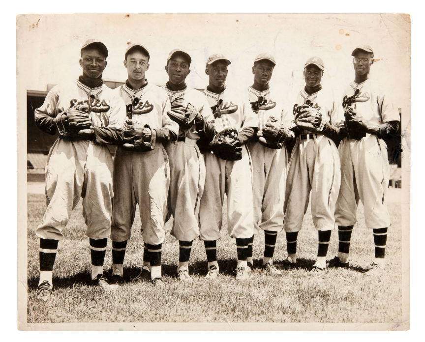 Hake's - 1946 NEGRO LEAGUE CHAMPION NEWARK EAGLES TEAM PHOTO FROM