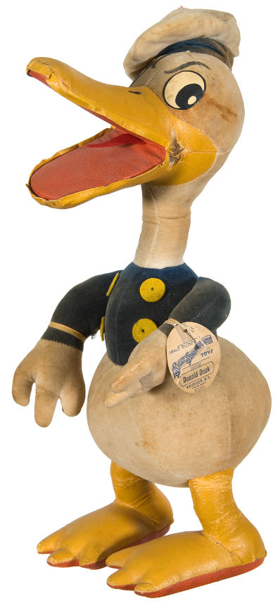 Hake's - DONALD DUCK LARGE DOLL BY KRUEGER.