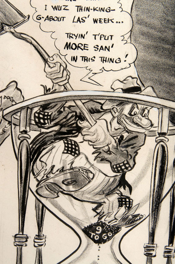 Willard Mullin, cartoonist creator of Brooklyn Bum, gets fresh