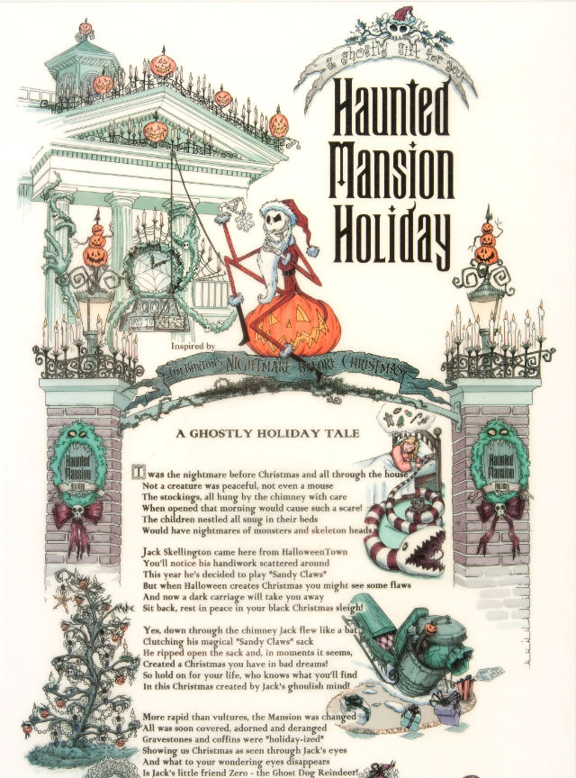 Hake's - HAUNTED MANSION HOLIDAY FRAMED 