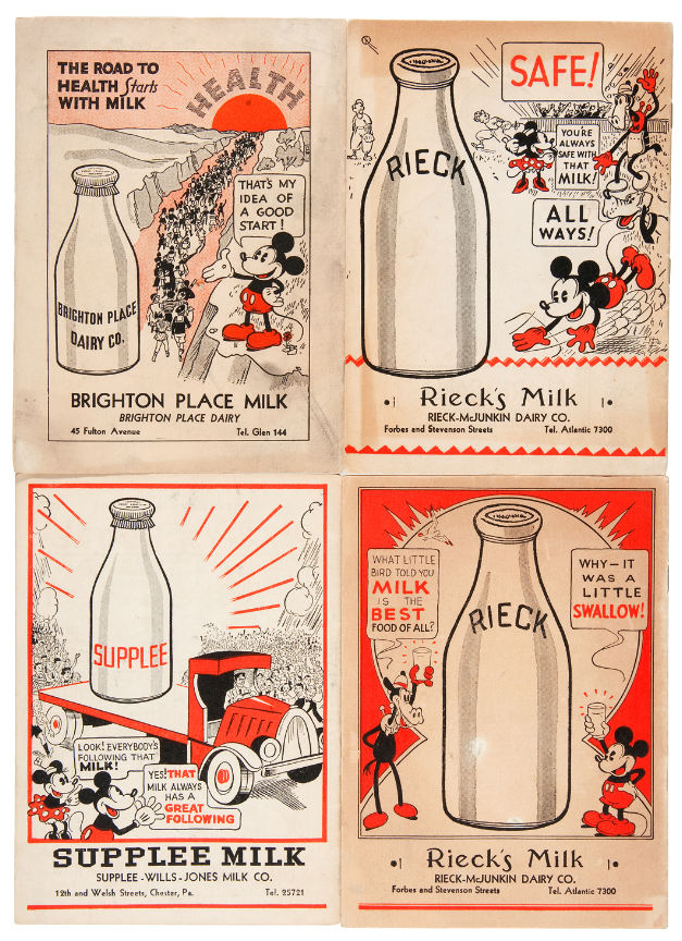 Hake's - MICKEY MOUSE DAIRY PROMOTION MAGAZINES.