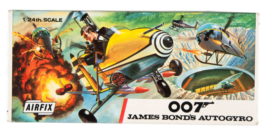 Hake's - JAMES BOND'S AUTOGYRO AIRFIX MODEL KIT 1967 ISSUE.