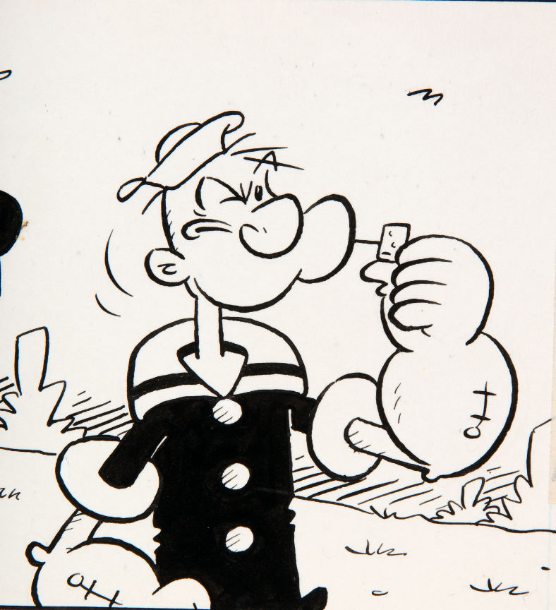 Hake's - “POPEYE” 1973 DAILY COMIC STRIP ORIGINAL ART.