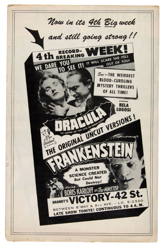 Hake's - FRANKENSTEIN - DRACULA