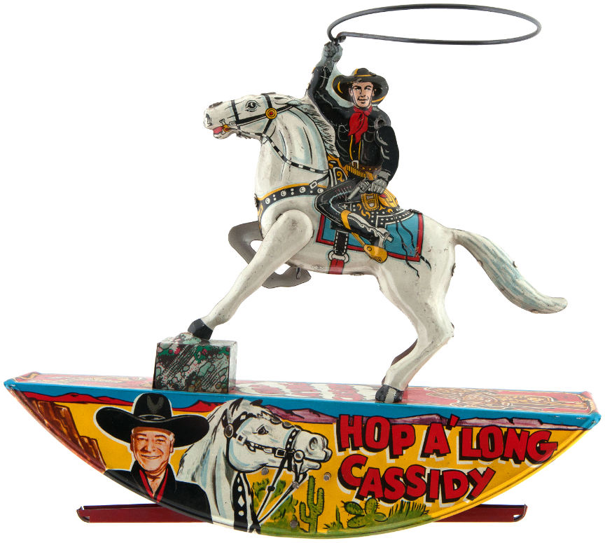 Hake's - HOPALONG CASSIDY RANGE RIDER BOXED MARX TIN WIND-UP.