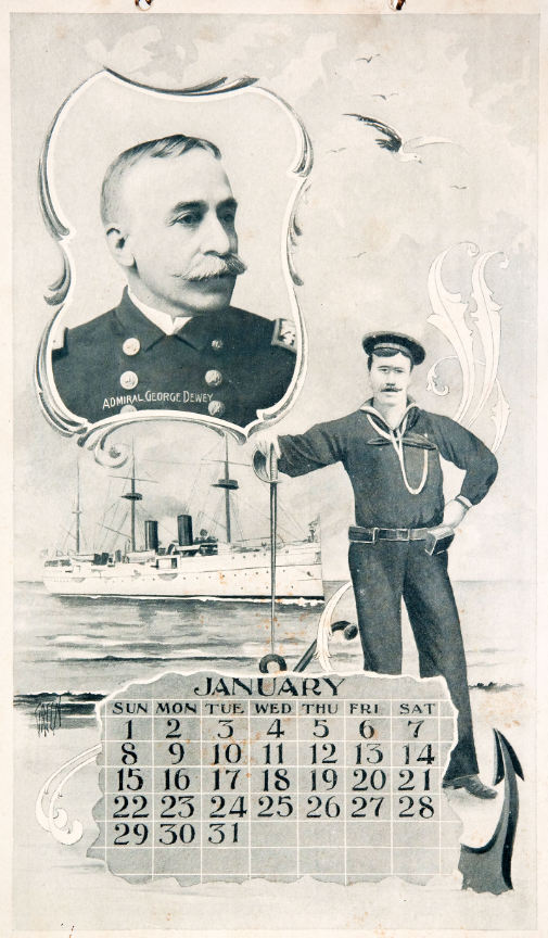 Hake's McKINLEY/TR/1898 WAR LEADERS "OUR ARMY AND NAVY CALENDAR" 1899.