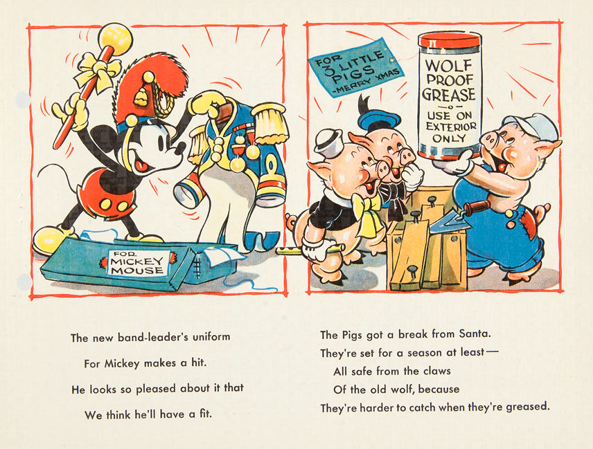 Hake's - DISNEY STUDIO CHRISTMAS CARD FOR 1935.