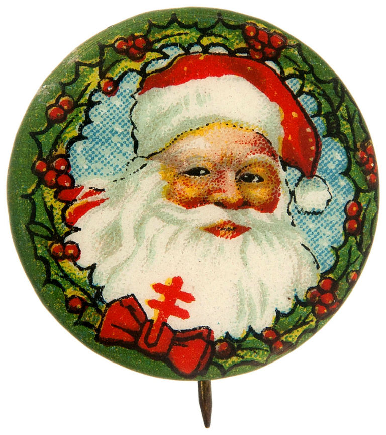 Hake's - SANTA RARE 1930s BEAUTIFUL BUTTON WITH TB SYMBOL.