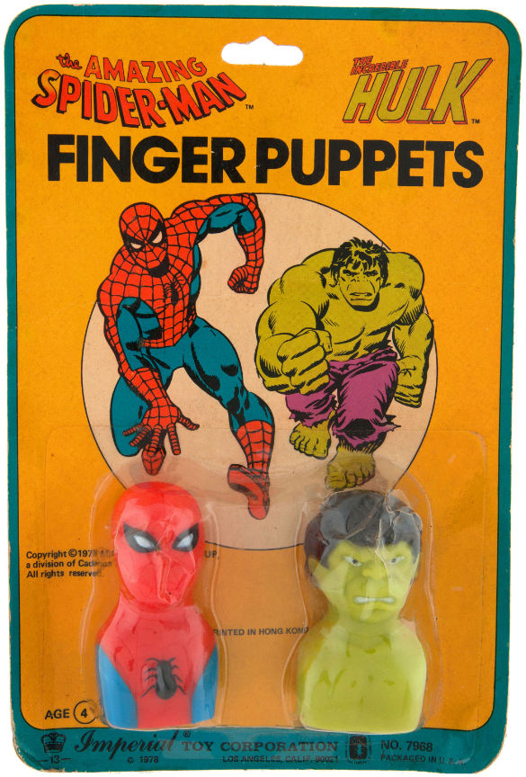 spiderman finger puppet