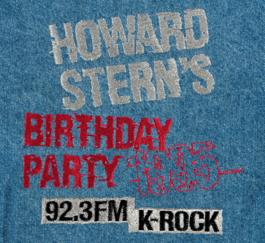 Hake's "HOWARD STERN'S BIRTHDAY PARTY 1995" CAST & CREW DENIM JACKET.