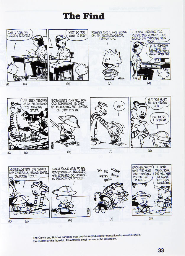 calvin and hobbes time travel homework