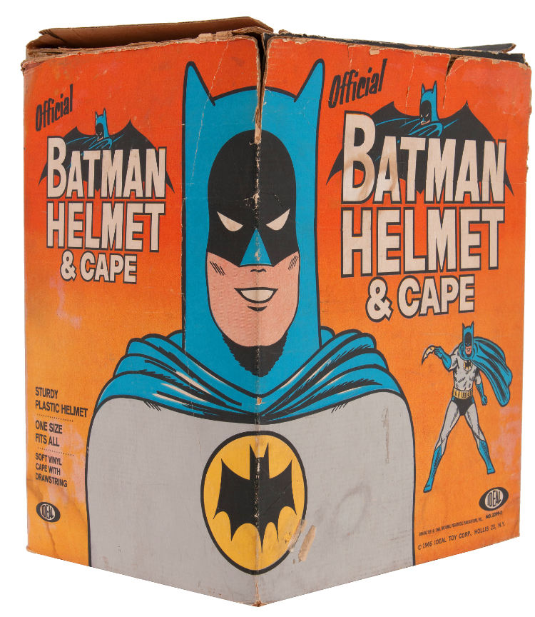 Hake's "BATMAN HELMET & CAPE" BOXED IDEAL SET.