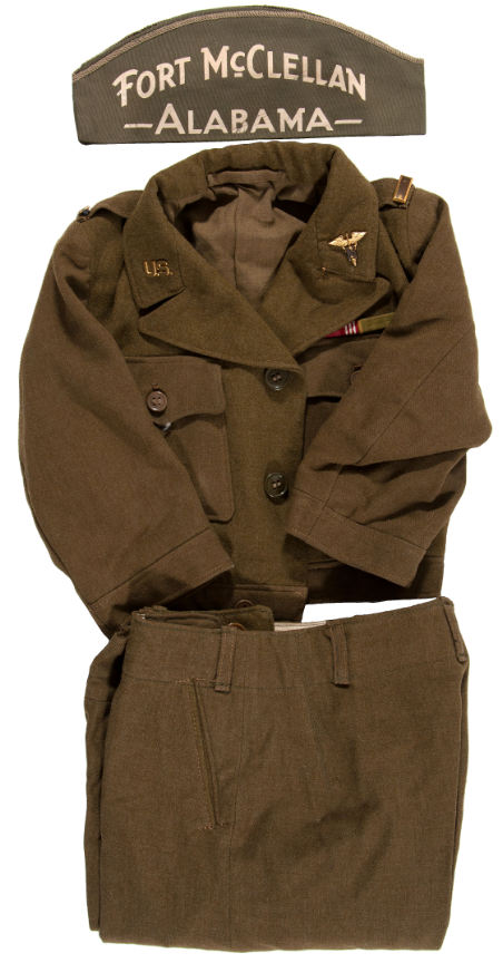 Hake's - WORLD WAR II ERA CHILD'S MILITARY UNIFORM PAIR.