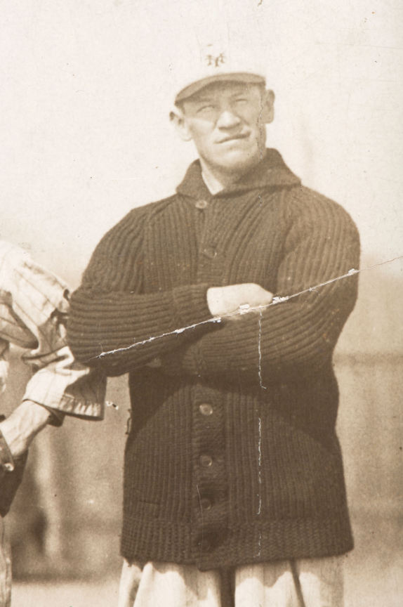 Thorpe – Jim Thorpe in New York giants baseball uniform