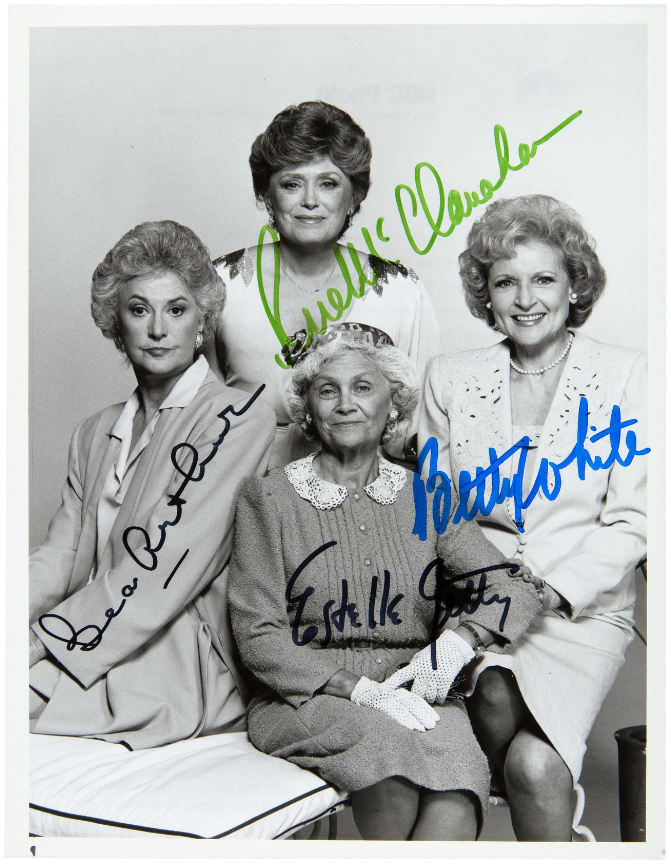 Hakes The Golden Girls Cast Signed Photo