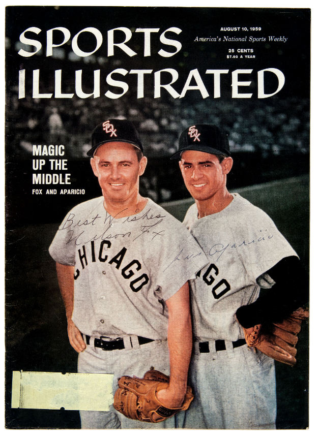 August 10 1959 Sports Illustrated Baseball Nellie Fox Luis Aparicio White  Sox