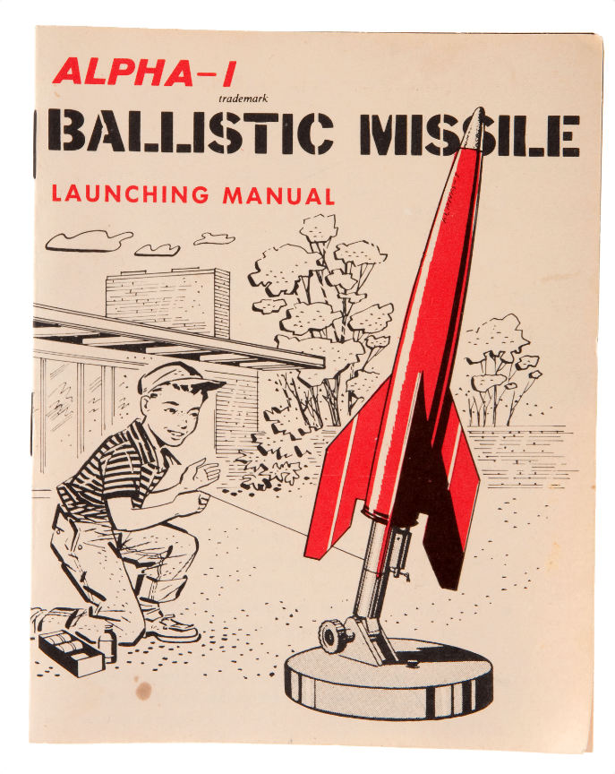 Alpha 1 Ballistic Missile Toy Rocket with Box.