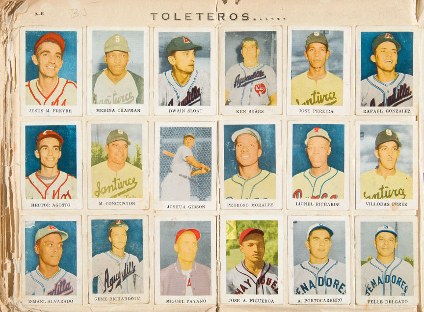 1950-1951 TOLETEROS - JOSH GIBSON NEGRO LEAGUE REPRINT CARD –