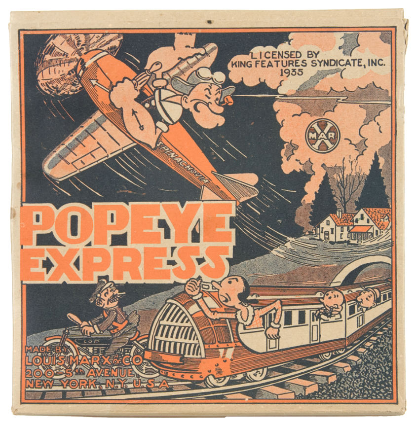 Hake's - “POPEYE EXPRESS” BOXED MARX TIN WIND-UP.