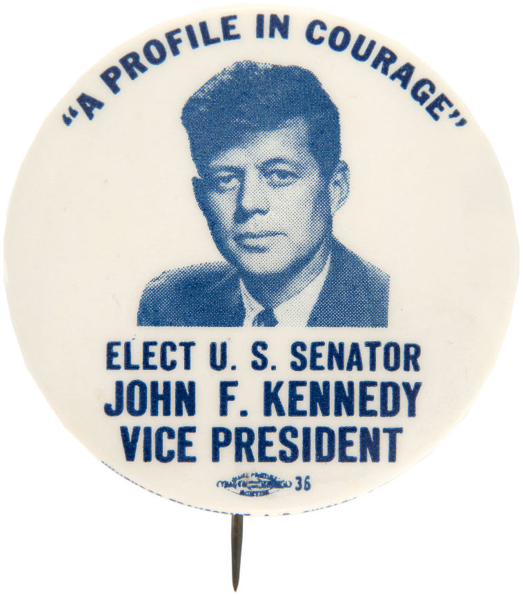 Hake's - JOHN KENNEDY 1956 VICE-PRESIDENT HOPEFUL BUTTON NAMING HIS ...