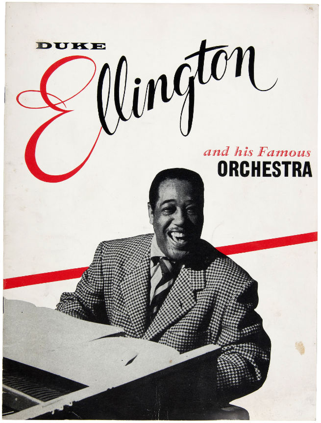 Hake's - DUKE ELLINGTON & BAND SIGNED PUBLICITY PHOTO & PROGRAM.