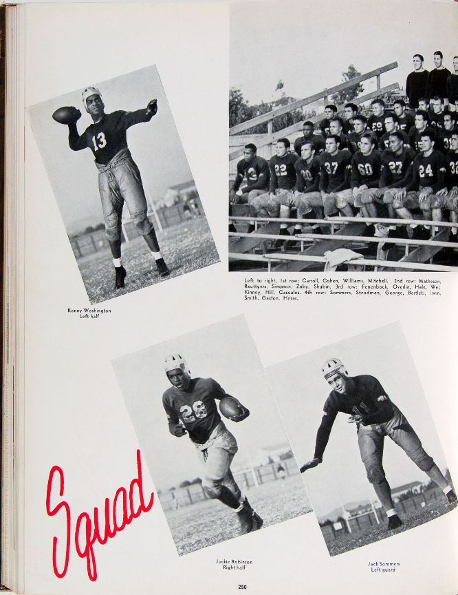 Hake's - BASEBALL HALL OF FAMER JACKIE ROBINSON 1940 UCLA YEARBOOK.