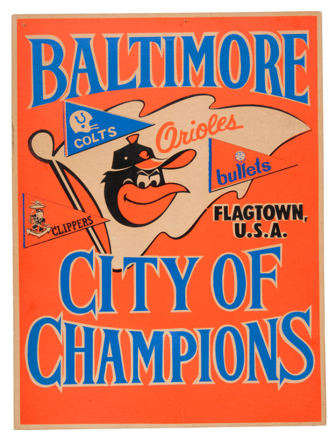 Baltimore City of Champions poster.  Baltimore colts, Vintage baseball,  Baseball catcher