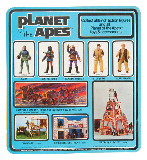 Mego 1967年 Planet of The Apes - Alan Verdon パッケージ開封済み