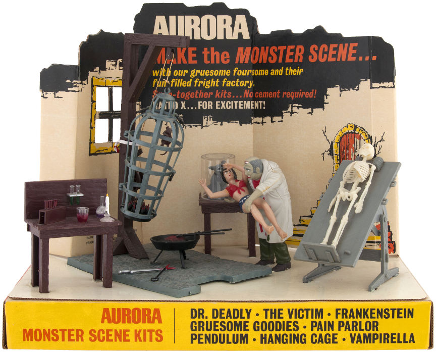 Hake S Aurora Monster Scenes Store Display In Original Shipping Box