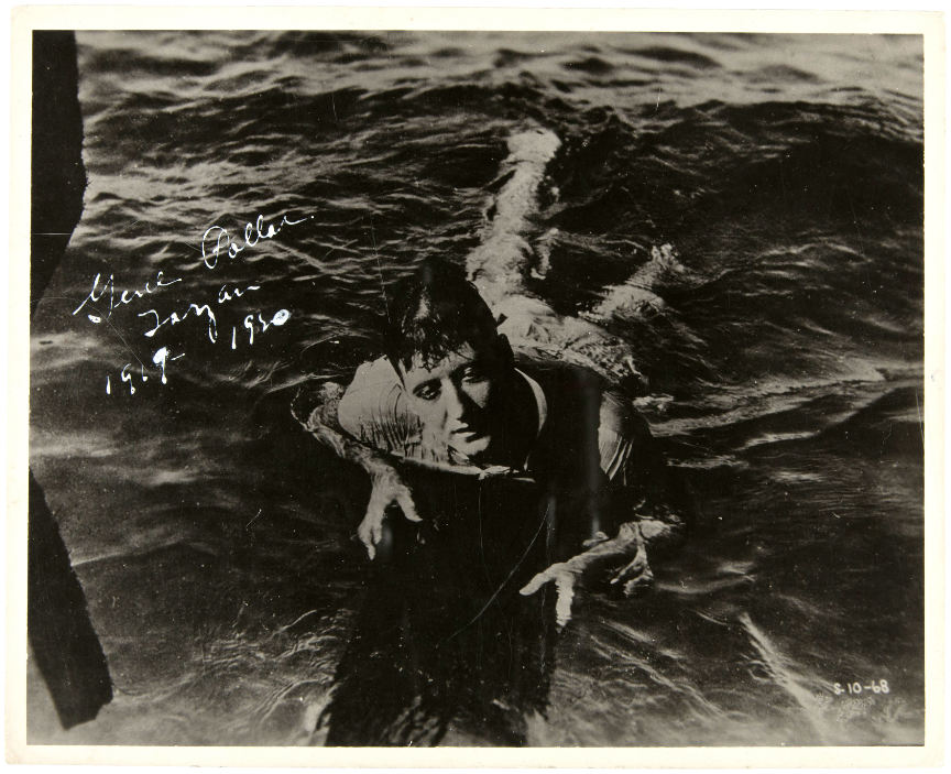 Hake's - TARZAN ACTOR GENE POLLAR SIGNED PHOTO PRINT.