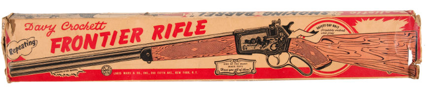 Hake's - DAVY CROCKETT BOXED MARX REPEATING RIFLE.