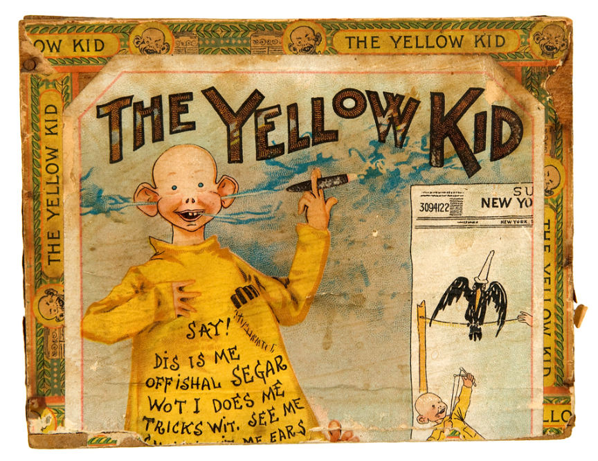 Hake's - “THE YELLOW KID” CIGAR BOX.