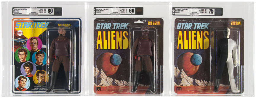 Hakes Mego Star Trek Aliens Carded Figure Afa Trio 0150