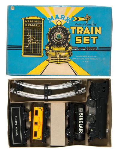 marx battery operated train set