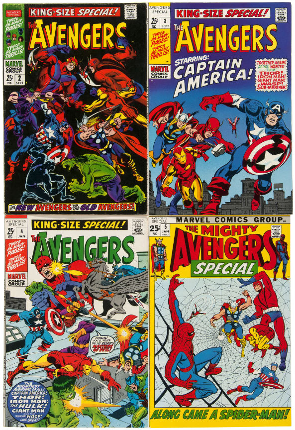 Hake's - THE AVENGERS COMIC LOT OF TEN KING-SIZE AND GIANT-SIZE ANNUALS.