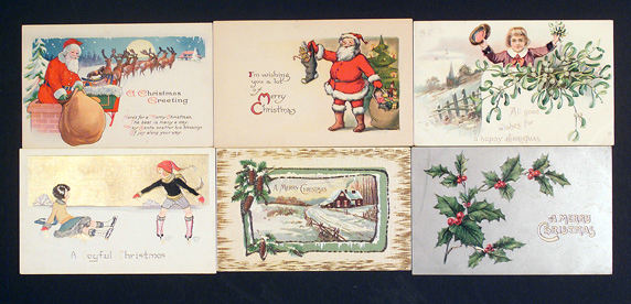 Hake's - CHRISTMAS POSTCARD GROUP.