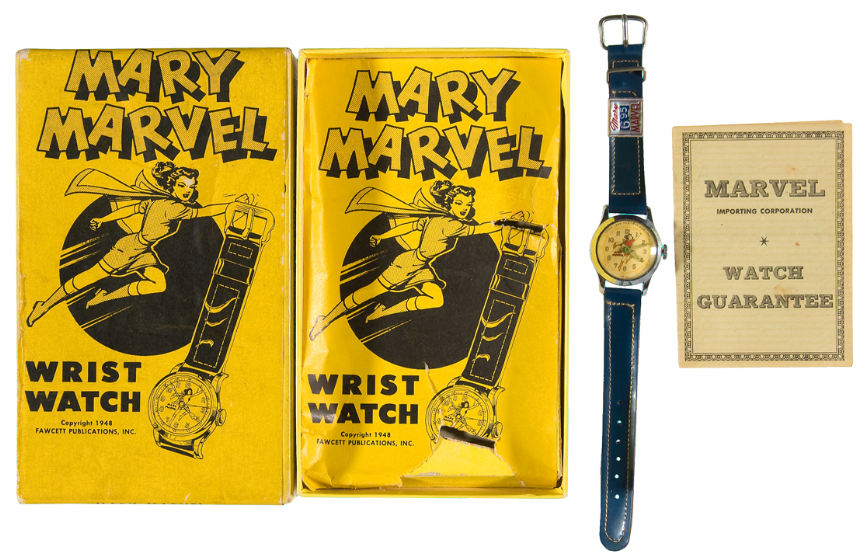 Hake s MARY MARVEL WRIST WATCH IN RARE BOX VARIETY