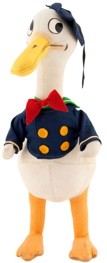 Hake's - DONALD DUCK CHOICE CONDITION LARGE KNICKERBOCKER DOLL.